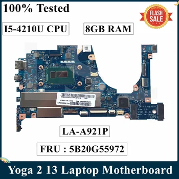 LSC Възстановена дънна Платка за лаптоп Lenovo Yoga 2 13 с процесор SR1EF I5-4210U 8 GB оперативна памет LA-A921P 5B20G55972 100% Tesetd