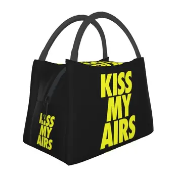 Kiss My Airs Термоизолированные Чанти За Обяд, Женски Сменяеми Торбички за Обяд, Чанта за Съхранение на Храна на Открито, на Къмпинг, за Пътуване, Кутия За Храна