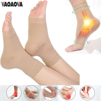 1 чифт подошвенных компрессионных чорапи при фасциите с отворени пръсти 30-40 мм hg.ст., компресия ръкави за крак, поддръжка на глезена и петата, облекчаване на болки в й ръце