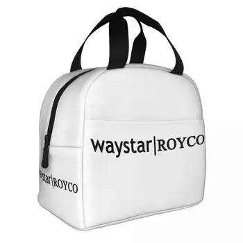 Обяд-кутии с логото на Waystar Royco, аксесоари, Преносими изолирано холщовая чанта-хладилник, термосумка за пикник със студена храна