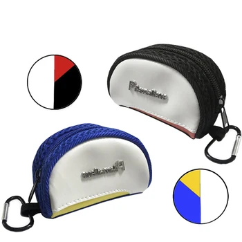 Голф чанта от полиестер, малка поясная чанта за голф, полумесец, двойна чанта за топка, фланелка за голф с катарама, дизайнерска чанта за голф