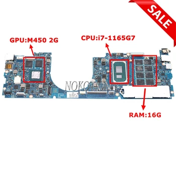 M20692-601 M20692-001 GPT30 LA-J475P за HP ENVY 13-BA 13-BA1002NS дънна Платка на лаптоп с процесор SRK02 i7-1165G7 16G RAM 2G M450