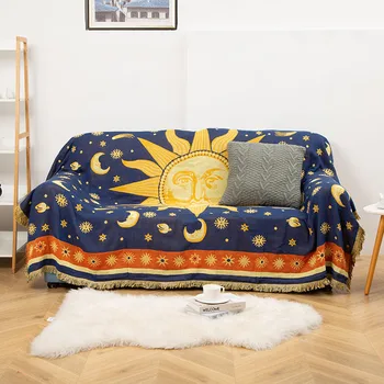 Скандинавски бог на слънцето, покривки за легла, калъф за мека мебел, за декорация на хола, Покривка за пикник на открито, диван за сядане, хавлии за баня, килим