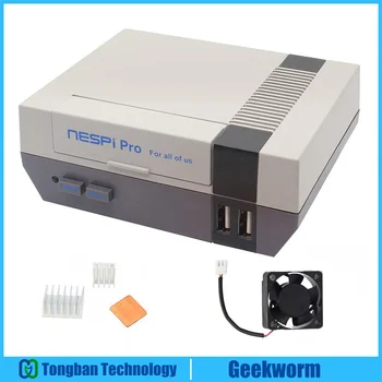 Калъф NESPi Pro с игри корпус в стил RTC NES FS за Raspberry Pi Model 3 B + / 3Б / 2B / Б +