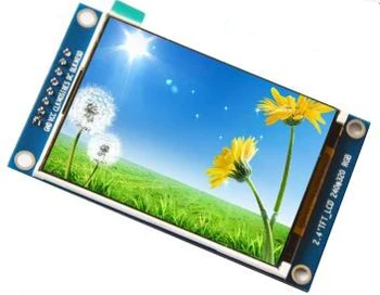 2,4-инчов 8-пинов SPI HD Цветен TFT LCD модул ILI9341 Drive IC 240*320 Без допир