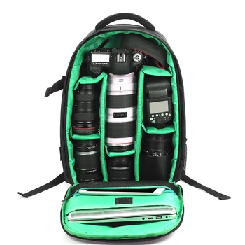 Уличен дълго носене раница за цифров огледално-рефлексен фотоапарат, водоустойчив многофункционален дишащи чанта за фотоапарат
