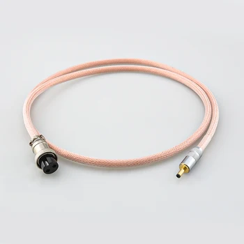 Audiocrasthifi OCC Меден проводник gx16 съединители dc Кабел dc линеен кабел за захранване GX16-2Т КЪМ DC3513 (3,5*1,3 мм)