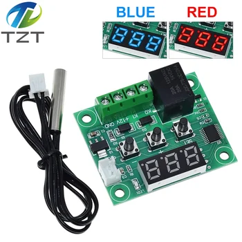 TZT W1209 Синьо/Червена светлина-постоянен ток 12 На топло, хладно и температурата термостат, превключвател за контрол на температурата регулатор на температурата термо термометър