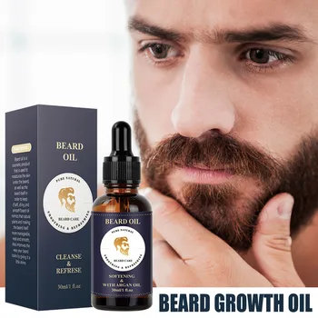 Ново масло за оформяне на брада за мъже-климатик Осигурява храна, засилва естествения блясък, Омекотява и укрепва бради и Мустаци