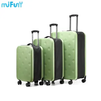 MiFuny Сгъваем куфар на колела с дупки за багаж, пътнически багаж, ръчен багаж с колела, количка, Преносим калъф за съхранение