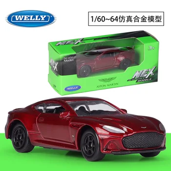 WELLY 1:64 Aston Martin DBS Superleggera, формовани под налягане модел кола, играчки за деца, Подаръци, Събиране на играчки