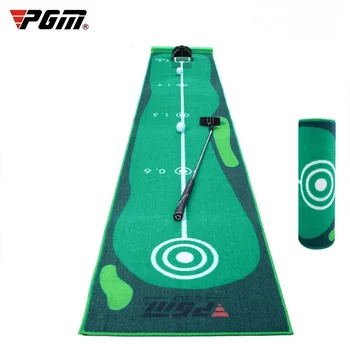 Подложка за тренировка на голф PGM, сгъваема с преграда, зелено килимче за игра на голф, кадифена подложка за тренировка на голф, аксесоари за тренировки