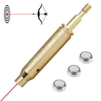 . Лазерен мерник 223REM Arrow, тактически лазерен мерник в червената точка, месинг очите, Стрела за стрелба с лък, червен лазерен прицел за боеприпаси, ловни аксесоари
