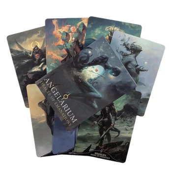 Angelarium Oracle OF Emanations Карти, Тесте карти за гадаене на Таро, английското издание на Vision Edition, настолна игра за парти