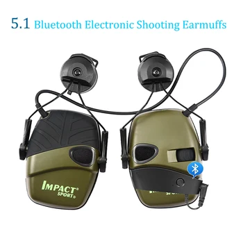 Електронни слушалки 5.1 Bluetooth за стрелба с лък, електронна защита на слуха, защита на ушите, намаляване на шума, активен лов
