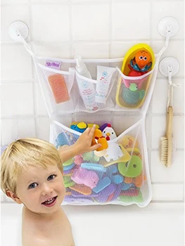 DHL 50 бр. детски окото кошница за съхранение на играчки за детската вана сгъваема подвесная чанта-органайзер за баня
