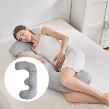 Новата възглавница за бременни J-тип, прижимающая нишка по време на бременност, в подкрепа на кръста за сън в стомаха, възглавници за тялото