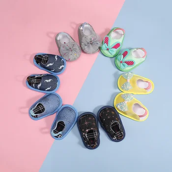 [simfamily] Детски обувки, Пантофи За Момчета И момичета, Първите Количка За Новородено, Обувки за Деца, Бебешки Обувки С Мека Памучна Плъзгане подметка