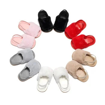 Детски сандали, лятна нова плюшен детски обувки с мека подметка, устойчива на плъзгане детски обувки за ходене за момичета