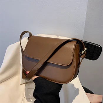 Модни Чанти от изкуствена кожа, женски ретро-портфейл, чанта за пазаруване, с ежедневни дамски офис дамски чанти, чанта на рамото за междуградски пътувания