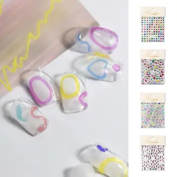 Стикер за дизайн на ноктите, свалящ се самозалепващи стикер за дизайн на ноктите, направи си сам, Желейная стикер за маникюр под формата на лалета във формата на сърце, доставка за маникюрного салон
