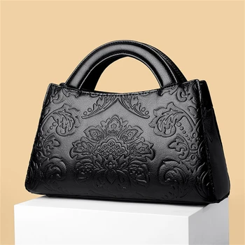 Луксозна чанта през рамо, модерен цвете чанта, висококачествени чанти-незабавни посланици от мека кожа, дамски портмонета и чанти за вашата почивка