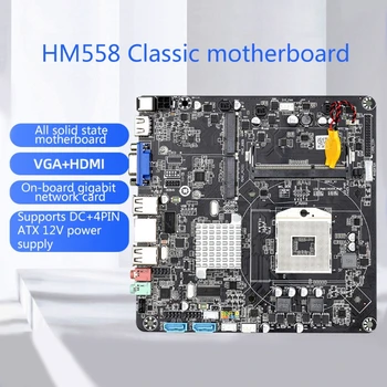 HM55B PGA988 дънната Платка на настолен КОМПЮТЪР DDR3 SATA II ITX дънна Платка за Хост/HTPC/Рекламна машина/Радио 8 GB USB 2.0