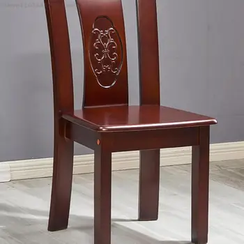 Стол от масивна дървесина, домашен стол с облегалка, Ретро сгъсти Нов Дървен Стол в китайски стил, маса за Хранене в ресторанта на Хотела