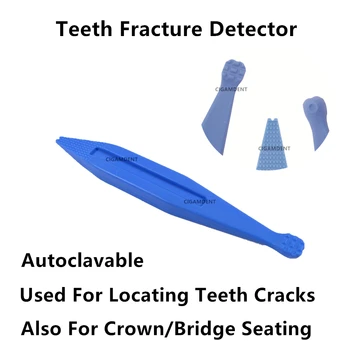 1 бр. стоматологични инструменти, сонда за изследване на пукнатини в зъбите, локатор кариозен кухини, детектор фрактури, корона, мост, седалка син цвят