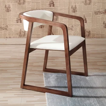 Модерни столове за спални, Луксозно минималистичное дървено кресло за отдих в скандинавски стил, творчески прибори за хранене Para El Hogar Мебели за апартамент