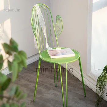Френски подправени столове за трапезария с облегалка за апартаменти, Мебели за дома, Стол за почивка в спалнята, рецепция, единична стол CP