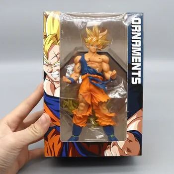 Опаковани в кутия Dragon Ball son Goku Супер Сайян Аниме Фигурка 16 см Goku DBZ Фигурка Модел Подаръци Колекционерски Фигурки за Деца