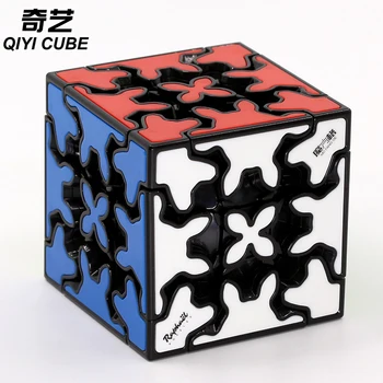 QiYi Gear 3x3x3 Magic Cube направи различни съоръжения Колелото 3x3 Magic Puzzle Играчка-Пъзел, Без Етикети, търговия на Едро Цената е Лесно Обучение Smart Wisdom Magic Cube