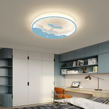 модерни led таван, осветителни тела за детска спалня, метални плафониери, текстилен тавана лампа, домашно осветление, промишлени плафониери