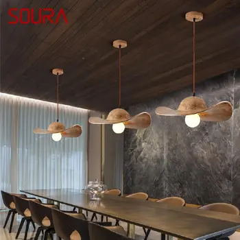 Окачен лампа в скандинавски стил SOURA, led модерна и креативна проста полилей за домашна трапезария, бар декор
