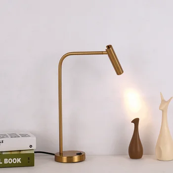 Декоративна настолна лампа, за да хотелски стаи в скандинавски минимализме, Лампа за четене, работно бюро, луксозна светодиодна настолна лампа