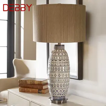 Десктоп осветление DEBBY Вечеря Ceramics, Ретро Креативен дизайн, Лесна Настолна лампа за дома, хол, спалня, кабинет