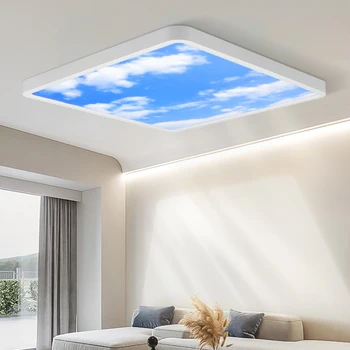 Интелигентен led квадратен тавана лампа с регулируема яркост таван тела 42 W, съвременните панели за таван, осветителни тела за хол, спалня, вътрешно осветление
