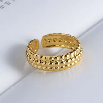 Jianery корейски отворени кръгли пръстена на пръста си, за жени, годежни пръстени, бижута, подарък за Свети Валентин