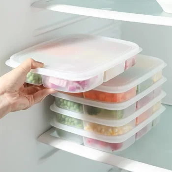Кутия за съхранение в хладилник Кутия за съхраняване на месо в хладилника Лук, джинджифил, чесън, Странична кутия за зеленчуци, по-свеж, която е подходяща за микровълнова фурна