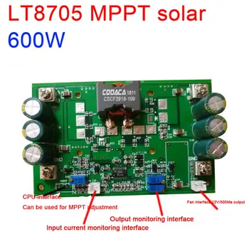 600 W Слънчев MPPT Контролер CC-CV зареждане 2,8-80 В LT8705 стъпка надолу led постоянен ток 5 12 24 36 48 60 за Акумулатора