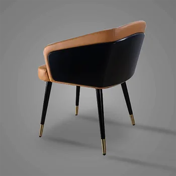Скандинавски модерен стол за хранене Uniquet, Луксозно дървено Столче, Висококачествени столове за почивка, Удобни мебели за дома с акцентным табуретом