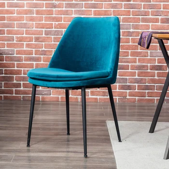 Дизайнерски трапезни столове, Домашен Персонализирани минималистичен Стол за маникюр с облегалка, Текстилен Стол за Хранене, скандинавски модерно обзавеждане За всекидневна