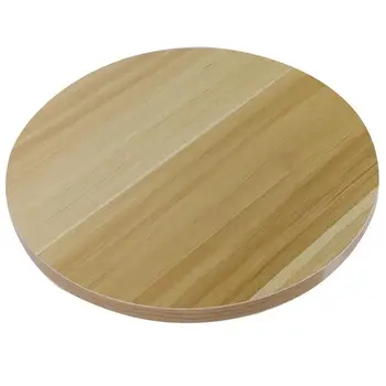 Дървена завъртане на плоча с подшипником Дървена кръгла въртяща се плоча за начало на обедната маса