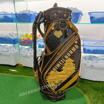 Нова професионална чанта за голф HONMA премиум-клас, изкуствена кожа, водоустойчив мъжки чанти за стикове за голф, вертикална чанта 골프백